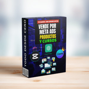 Aprende A Vender Productos Digitales o Cursos Con Meta Ads Desde Cero Paso + Acceso a 300 Cursos Listos Para Venderlos En Internet.