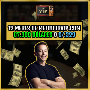 12 Meses: Membresía De MetodosVip.Com