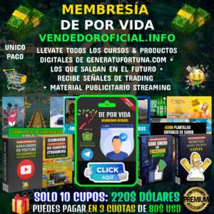 Membresía De Por Vida De Vendedor Oficial + Bonos Exclusivos